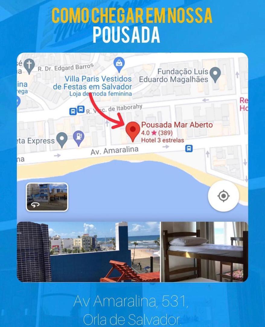 Pousada Mar Aberto Salvador Esterno foto